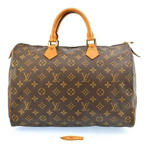 Auth Louis Vuitton Speedy 35 Satchel #47193L28B